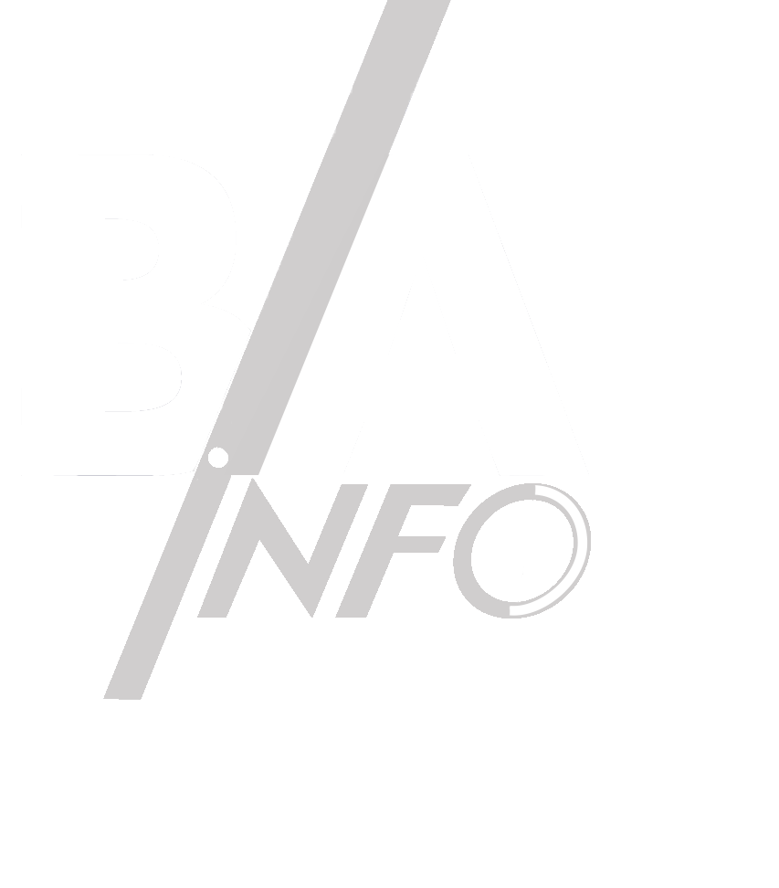 Logo BA INFO - banc et gris logo BA INFO